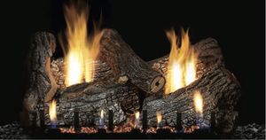 Empire: Sassafras Refractory gas log set available at CDR Fireplaces
